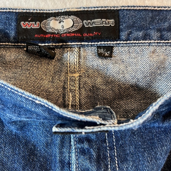 Mens size 38x32 Wu wear jeans (021) - Picture 3 of 5